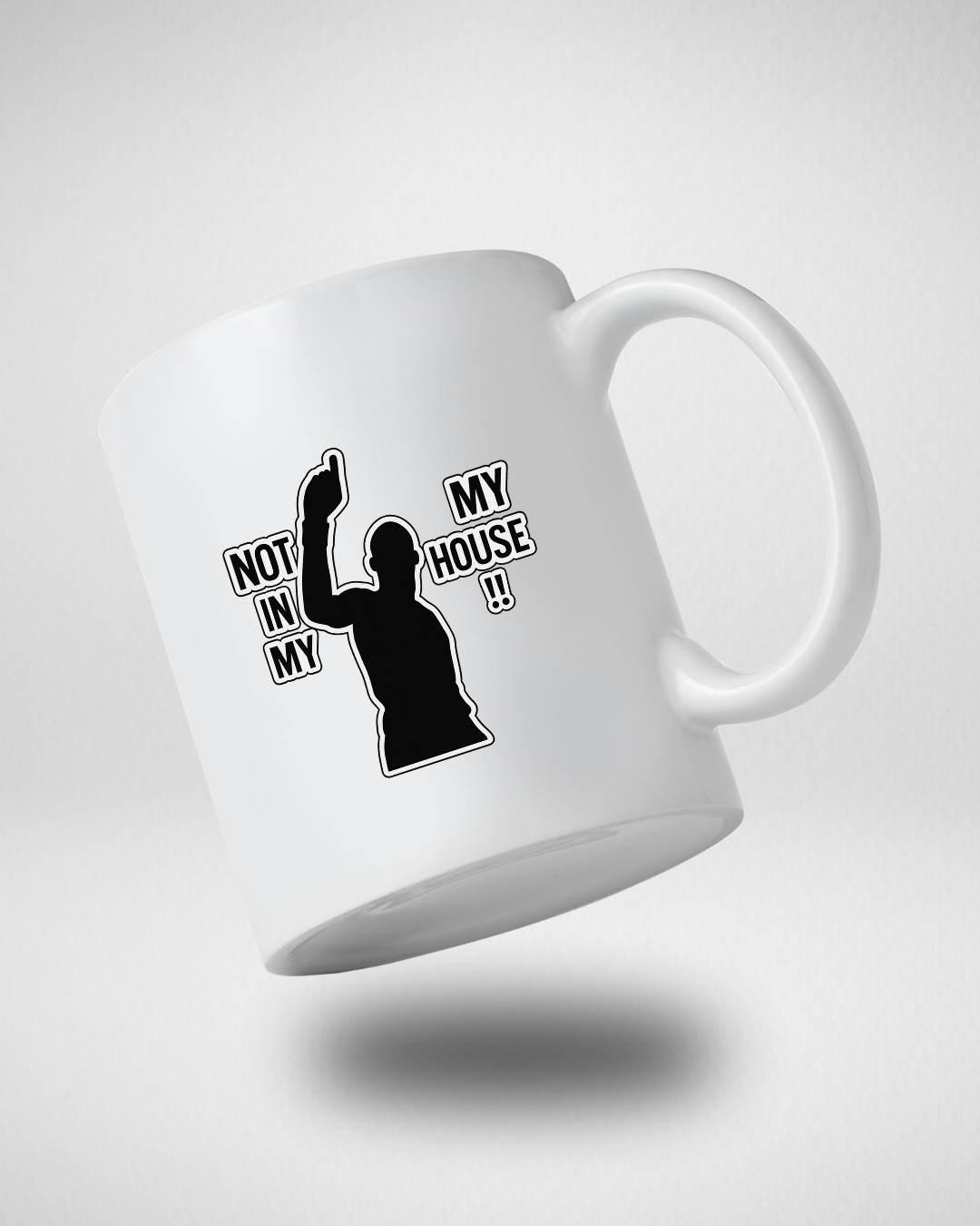 Mug Blanc Brillant TRASH NOT IN MY HOUSE