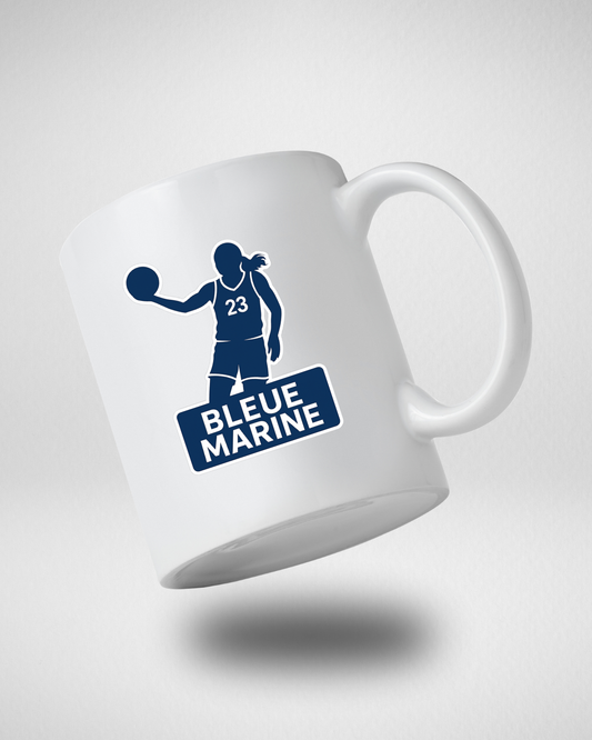 Mug Blanc Brillant ICONE BLEUE MARINE