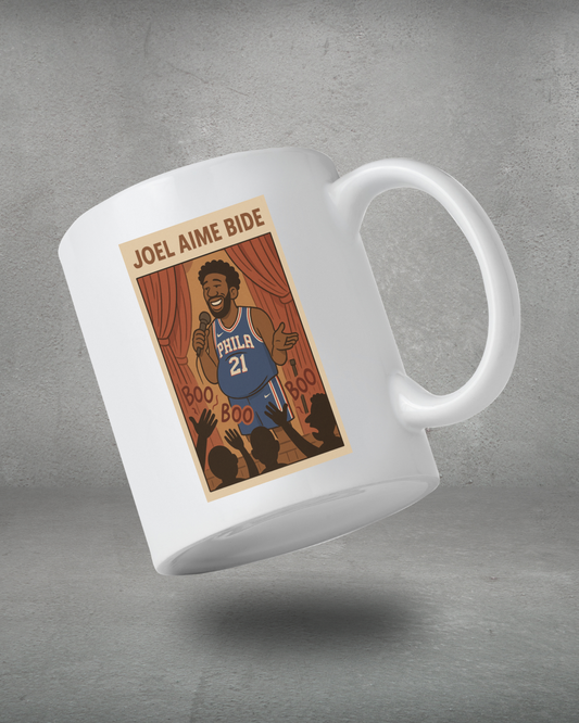 Mug Blanc Brillant FUN JOEL AIME BIDE