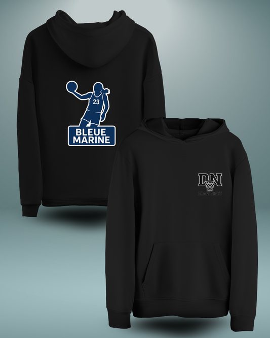 Sweat à capuche ICONE "BLEUE MARINE"